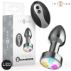 INTENSE Vibrating Metal Anal Plug LED Remote Size S