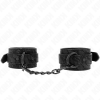 Kink Dark Lace Covered Wrist Cuffs, Adjustable