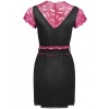 Livco Corsetti Kumiko LC 90428 Dressing Gown + Thong Black S/M