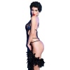 Chilirose CR 4479 Lace Bodysuit Crotchless Blue S/M