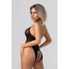 Afbeelding van Christine - Noir Open Kruis Veter Body