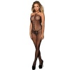 Subblime Fishnet Bodystocking with Black Halter Top, One Size
