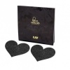 Bijoux Indiscrets Flash Black Heart Nipple Covers