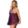 Subblime Purple Babydoll With Bow L/XL