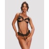 Afbeelding van Obsessive - Carrola Crotchless Teddy - Zwart