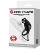 Pretty Love Ruben Vibrator Ring 7 Functions Black