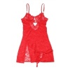 Subblime Lace Babydoll Adjustable Straps Red S/M