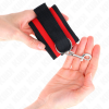Kink Nylon Hook & Loop Restraints Red Black M2 18-35CM