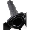 FETISH FANTASY SERIES - 19 Cm Vibrating Hollow Strap-on Black