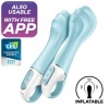 Satisfyer Air Pump Vibrator 5+ App Blue