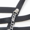Subblime Leather Corset Harness Chain Detail