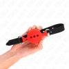 Kink Full Silicone Ball Gag, Size L, 5cm, Red