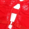 Subblime Teddy with Garter and Lace Detail Red S/M