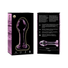 Model 2 Anal Plug Borosilicate Glass Pink 11 cm -o- 3.5 cm