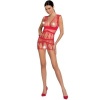 Passion Woman Bs089 Red Bodystocking One Size