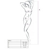 Passion Woman Bs014 White Bodystocking One Size
