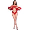 Chilirose CR 4885 Red Open-Crotch Thongs L