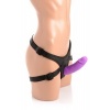 Afbeelding van Strap U - Dubbele Dildo Met Harnas - Paars