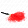 Kink Red Gold Metal Tickle Feathers 18 Cm
