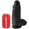King Cock Chubby Realistic Penis 23cm Black