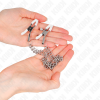 KINK Nipple Clamps With 2 Thin Chains Silver 20/23cm