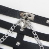 Subblime Leather Corset Harness Chain Detail