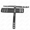 Kink Leather Penis Cage Ring With Adjustable Coated Ball Divider Strap