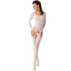 Passion Fishnet Bodysuit BS055 White