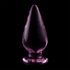 Model 4 Anal Plug Borosilicate Glass Pink 11 cm -o- 5 cm