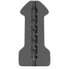 All Black Masturbator Hook-Up, 17cm