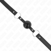 Kink Tpe Ball 4cm Gag with Black Lock