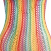 Subblime Rainbow Fishnet Dress, One Size