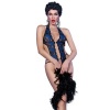 Chilirose CR 4479 Lace Bodysuit Crotchless Blue S/M
