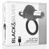 Black&Silver Burton Rechargeable Ring, 10 Vibration Modes