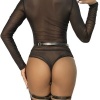 Subblime Leather Body Harness Black