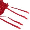 Subblime Fishnet Bodystocking w/ Gloves & Diamonds, Red