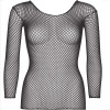Fishnet Long Sleeve T-Shirt Black