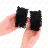 Kink Lace Elastic Wrist Restraints Black