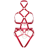Leg Avenue Heart Body Harness Red S