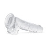 Afbeelding van Jelly Dildo met ballen - 19 cm