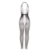 Subblime Bodystocking with Open Back and Cross Details, Black
