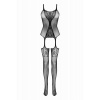 Afbeelding van Christine - Kanten Visnet Jarretel Body