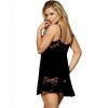 Subblime Babydoll Floral Lace Black S/M