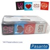 Pasante Love Heart Design Condoms 144pk