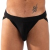 BURN 011 Double Black Jockstrap M