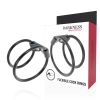 Darkness Double Leather and Rubber Ring