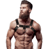 Fetish Submissive Chest Harness Eco-Leather