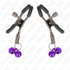 KINK Double Bell Nipple Clamp Purple 6cm