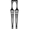 Passion S026 Stockings with Garter Black One Size