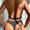 Subblime Leather Chest Harness Big Ring Chains